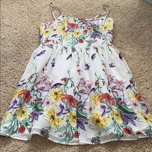 Forever 21 flower flowy dress
